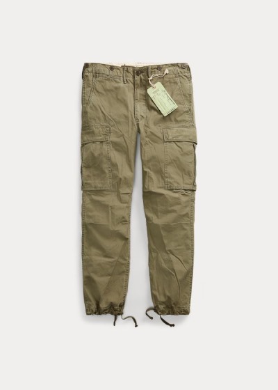 Pantalones Ralph Lauren Hombre Verde Oscuro Oliva - Cotton Poplin Cargo - QODIY4536